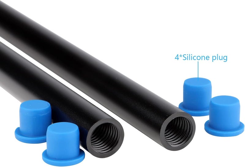 Leftfoto 12 Inch (300mm) Long Aluminum Alloy 15mm Rods for Follow Focus, Rail Support System (2PCS) - Image 3
